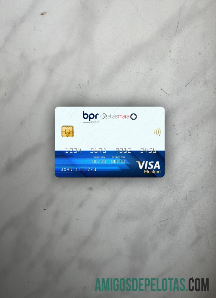 Ruanda BPR Bank Visa Electron Card Photolook Front amostra